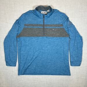Penguin 1/4 Zip Pullover XXL Performance Mock Neck Circling Raven Golf Club